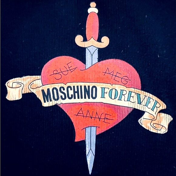 MOSCHINO MARE “Moschino Forever” CollectibleTimeless Black Tank Top S/M - Picture 2 of 6